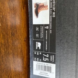 SOREL WHISTLER MID CAMEL BROWN, BLACK, MARRIN CHAMEAU, NOIR